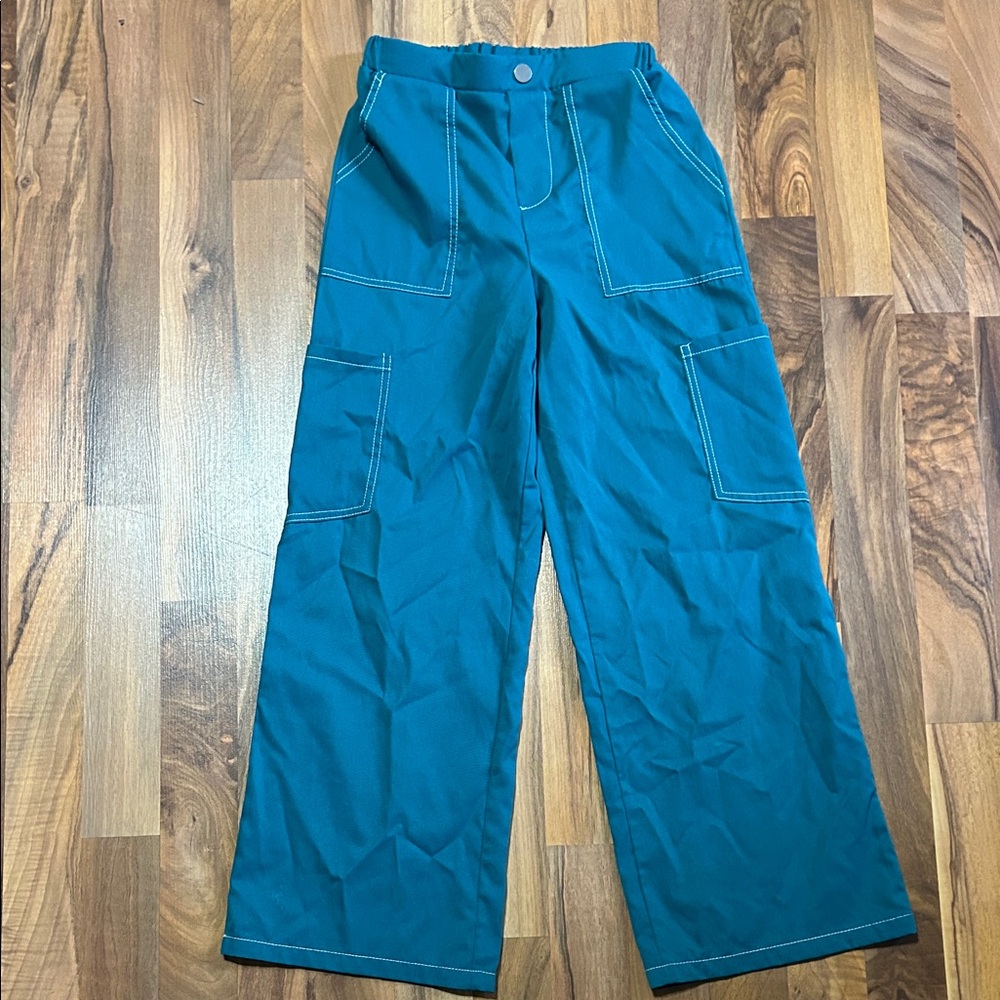 SHEIN Kids Teal Casual Pants